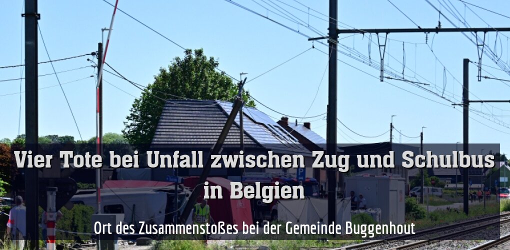 Ort des Zusammenstoßes bei der Gemeinde Buggenhout