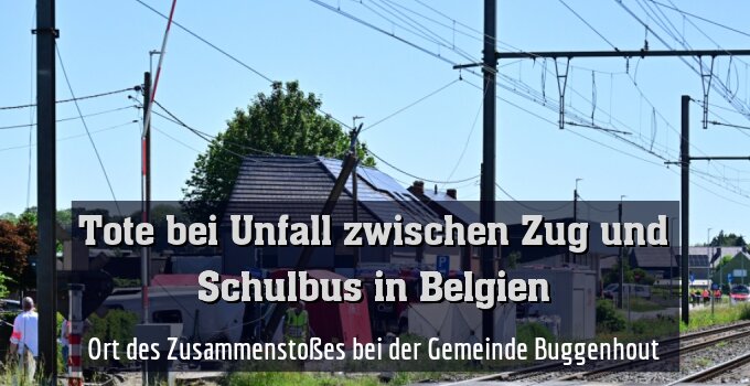 Ort des Zusammenstoßes bei der Gemeinde Buggenhout
