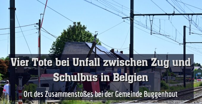 Ort des Zusammenstoßes bei der Gemeinde Buggenhout