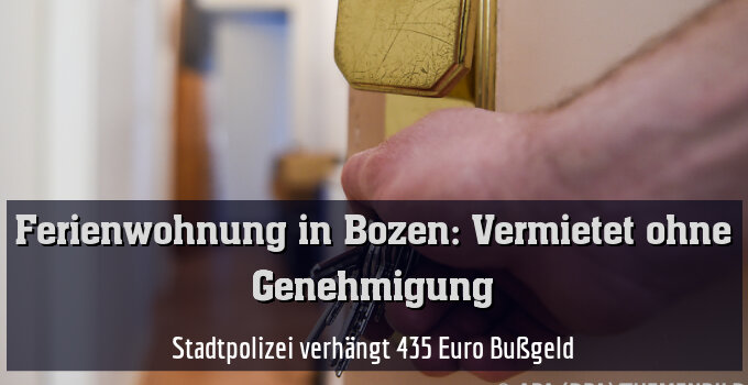 Stadtpolizei verhängt 435 Euro Bußgeld