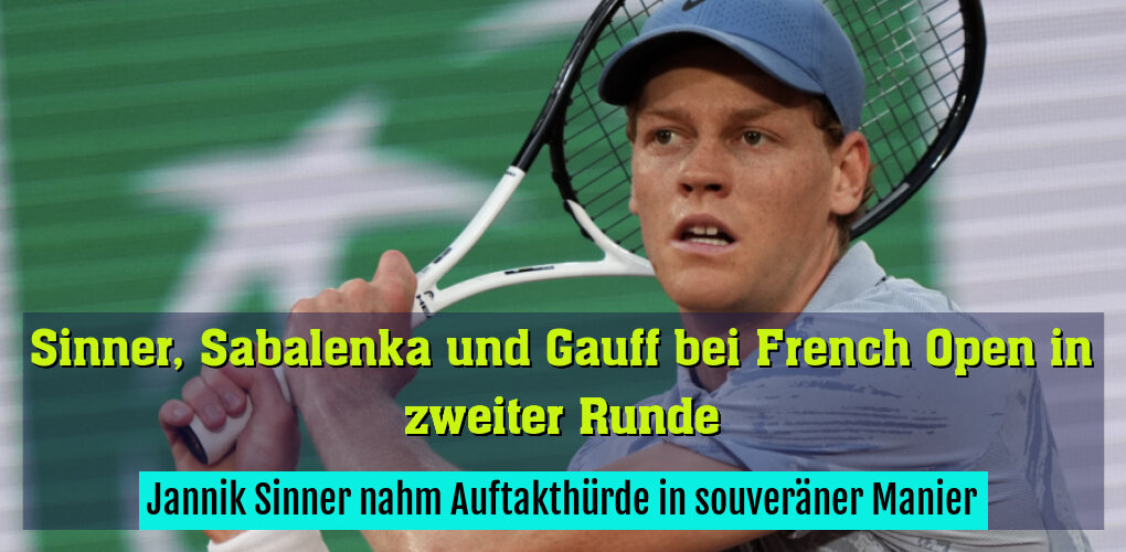 Jannik Sinner nahm seine Pariser Auftakthürde in souveräner Manier