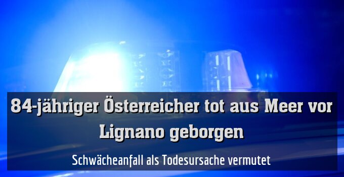Schwächeanfall als Todesursache vermutet