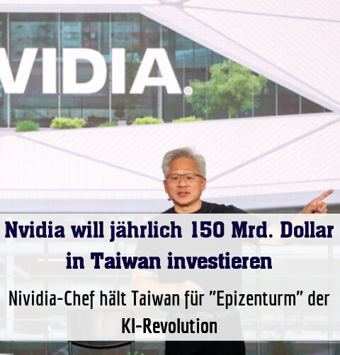 Nividia-Chef hält Taiwan für "Epizenturm" der KI-Revolution