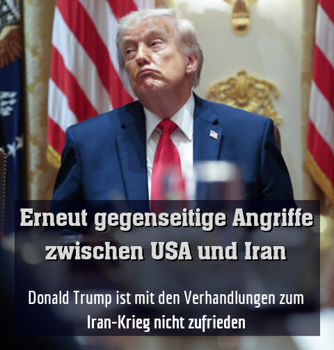 Donald Trump ist mit den Verhandlungen zum Iran-Krieg nicht zufrieden