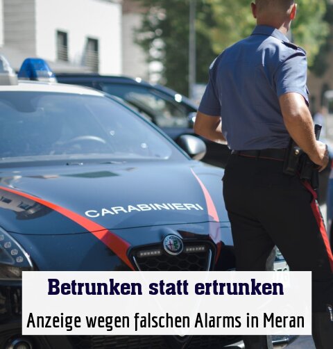 Anzeige wegen falschen Alarms in Meran