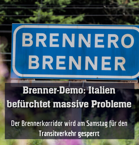 Der Brennerkorridor wird am Samstag für den Transitverkehr gesperrt