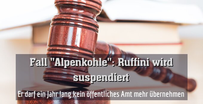 Er darf ein Jahr lang kein öffentliches Amt mehr übernehmen