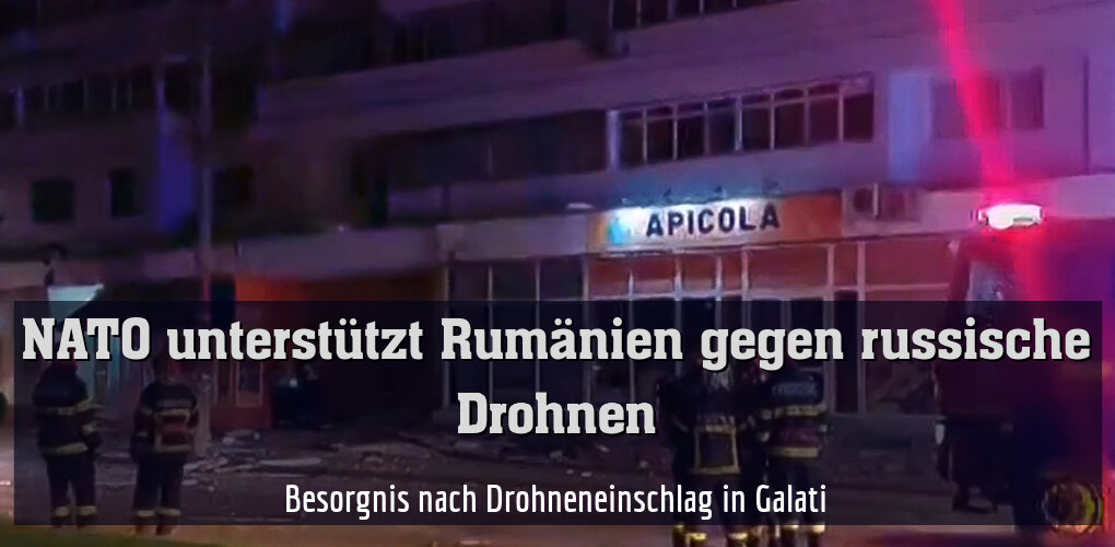 Besorgnis nach Drohneneinschlag in Galati