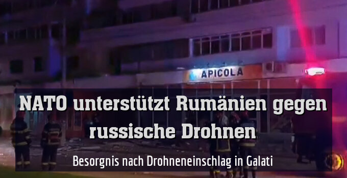 Besorgnis nach Drohneneinschlag in Galati