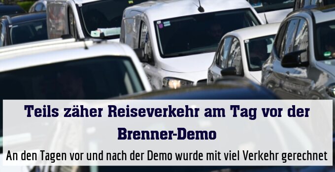 An den Tagen vor und nach der Demo wurde mit viel Verkehr gerechnet