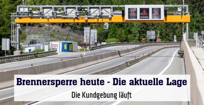 Kundgebung läuft