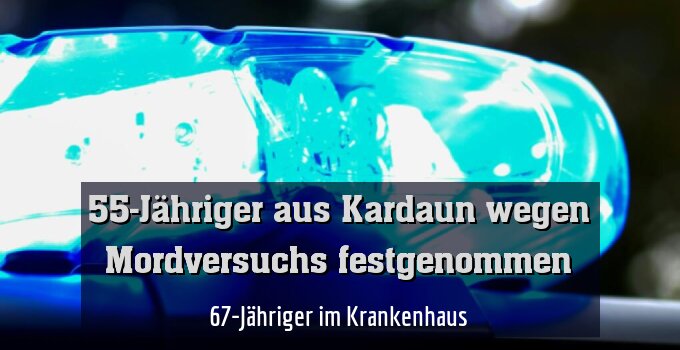 67-Jähriger im Krankenhaus
