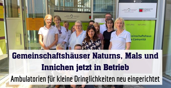 Ambulatorien für kleine Dringlichkeiten neu eingerichtet