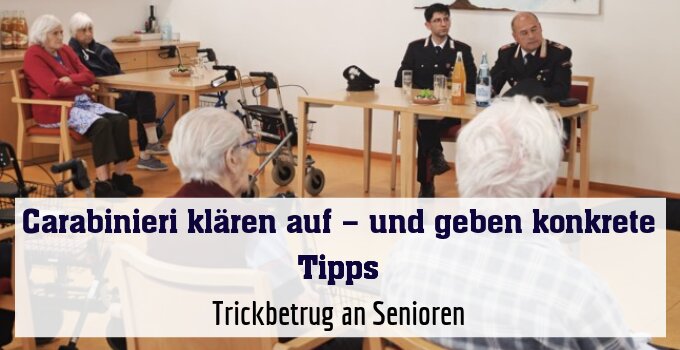 Trickbetrug an Senioren