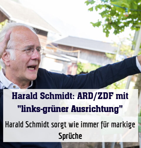 Harald Schmidt sorgt wie immer für markige Sprüche