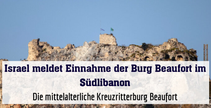 Soldaten hissten am Sonntag die israelische Flagge über der Burg