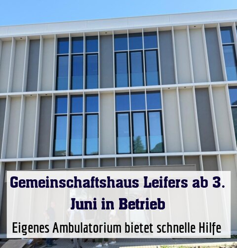 Eigenes Ambulatorium bietet schnelle Hilfe 