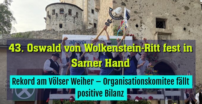 Rekord am Völser Weiher – Organisationskomitee fällt positive Bilanz