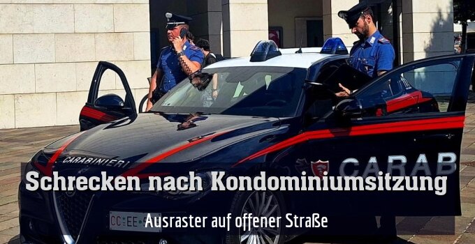 Ausraster auf offener Straße