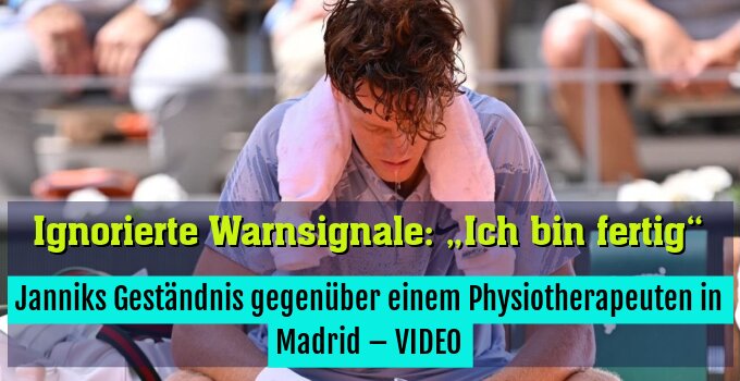 Janniks Geständnis gegenüber einem Physiotherapeuten in Madrid – VIDEO