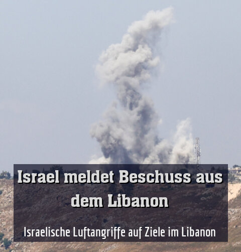 Israelische Luftangriffe auf Ziele im Libanon