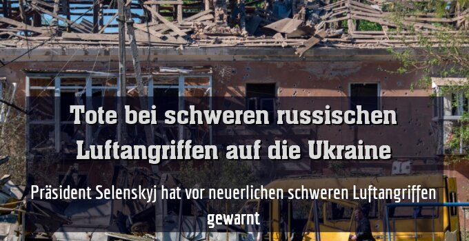 Zerstörungen in Dnipro nach russischen Angriffen