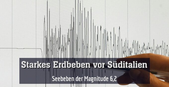 Seebeben der Magnitude 6,2