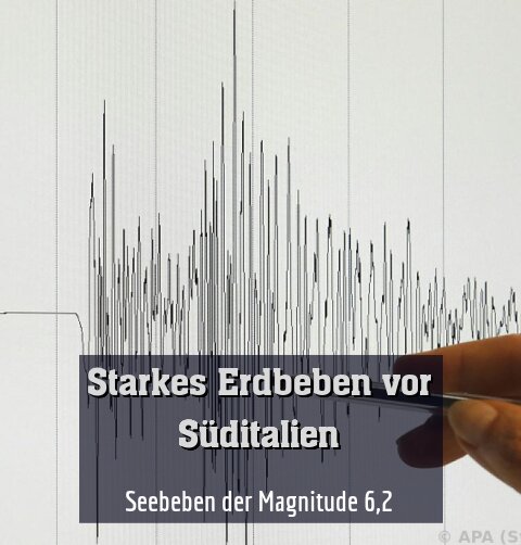 Seebeben der Magnitude 6,2