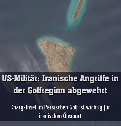 Kharg-Insel im Persischen Golf ist wichtig für iranischen Ölexport