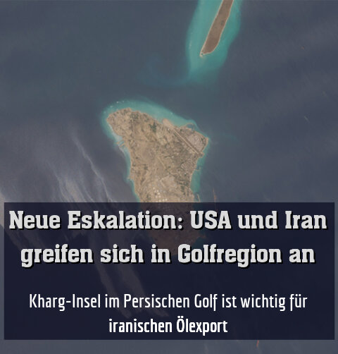 Kharg-Insel im Persischen Golf ist wichtig für iranischen Ölexport