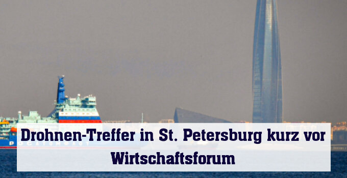 Drohnentreffer in russischer Metropole St. Petersburg (Illustration)