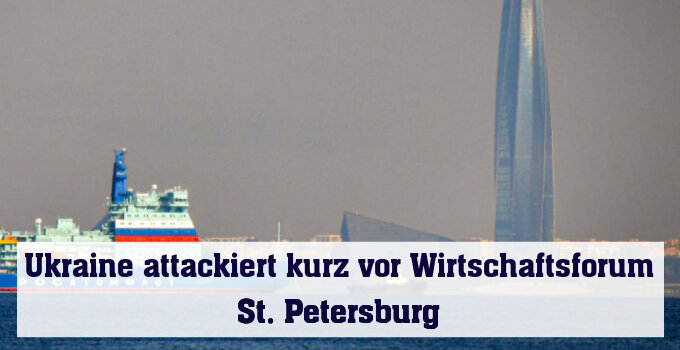 Drohnentreffer in russischer Metropole St. Petersburg (Illustration)