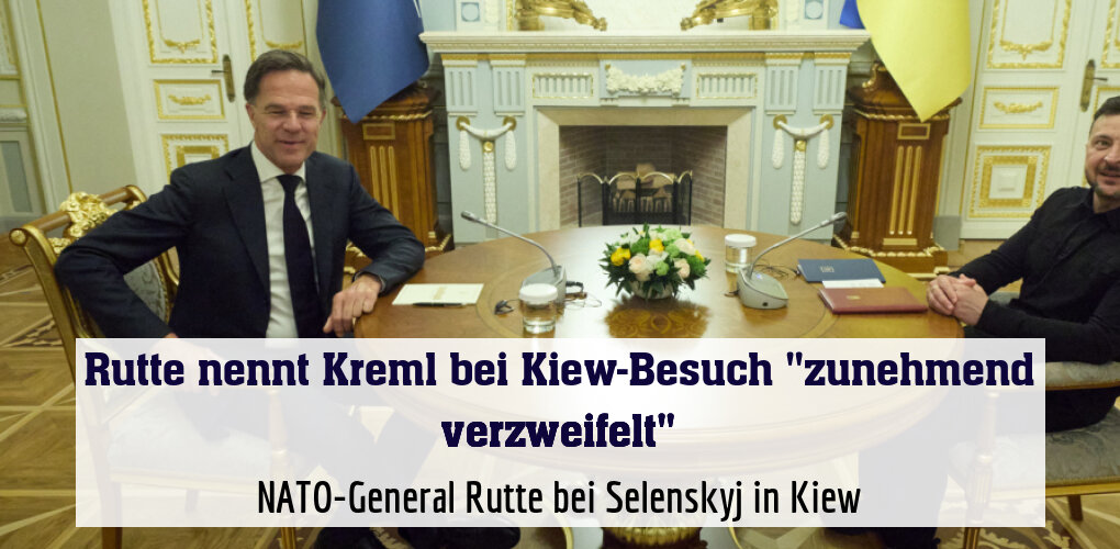 NATO-General Rutte bei Selenskyj in Kiew
