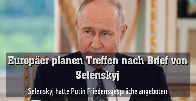 Selenskyj hatte Putin Friedensgespräche angeboten