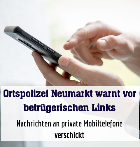 Nachrichten an private Mobiltelefone verschickt