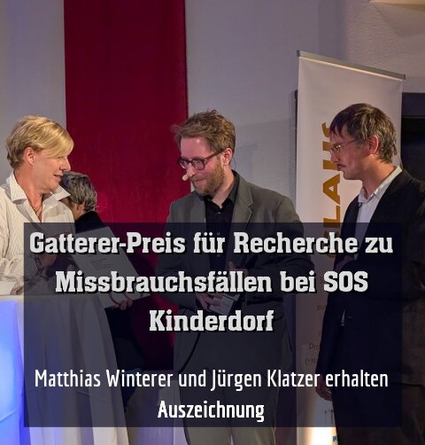 Matthias Winterer und Jürgen Klatzer erhalten Auszeichnung