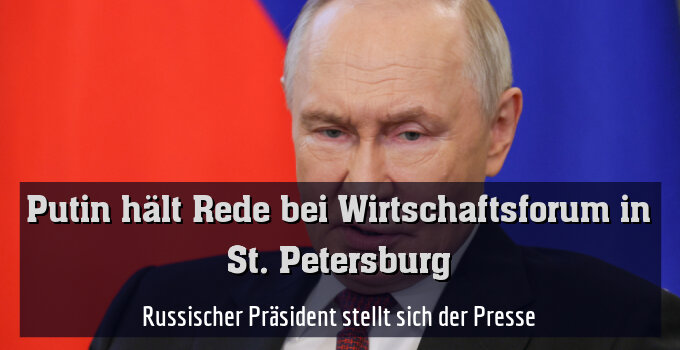 Russischer Präsident stellt sich der Presse