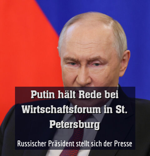 Russischer Präsident stellt sich der Presse