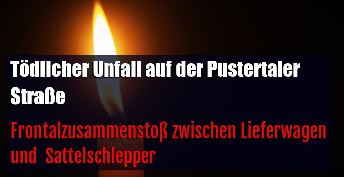 Frontalzusammenstoß zwischen Lieferwagen und  Sattelschlepper