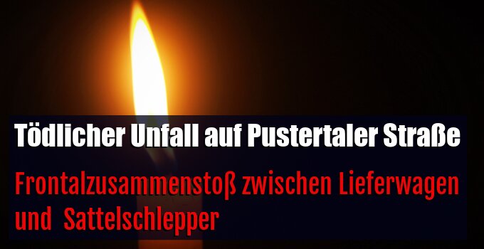 Frontalzusammenstoß zwischen Lieferwagen und  Sattelschlepper