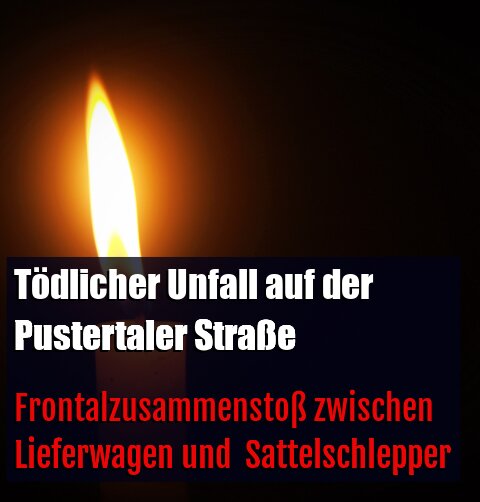 Frontalzusammenstoß zwischen Lieferwagen und  Sattelschlepper