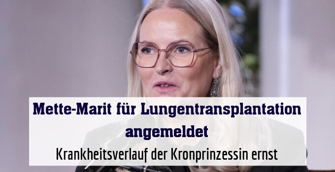 Krankheitsverlauf der Kronprinzessin ernst