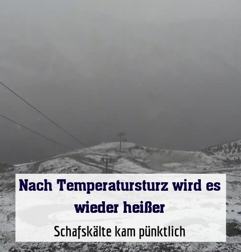 Schafskälte kam pünktlich