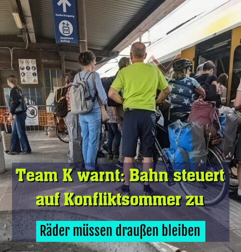 Räder müssen draußen bleiben