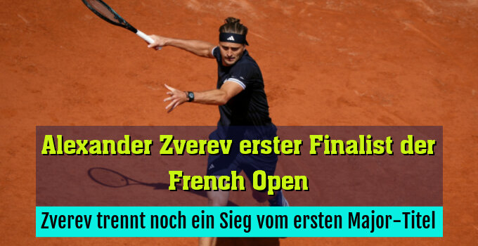 Zverev trennt noch ein Sieg vom ersten Major-Titel