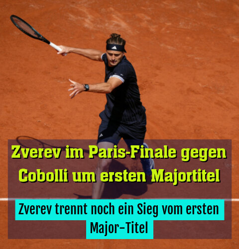 Zverev trennt noch ein Sieg vom ersten Major-Titel