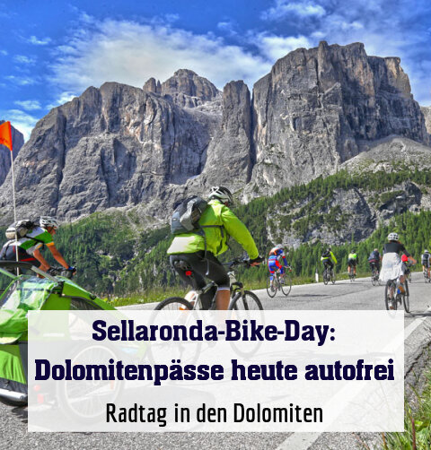 Radtag in den Dolomiten
