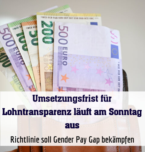 Richtlinie soll Gender Pay Gap bekämpfen