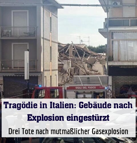 Drei Tote nach mutmaßlicher Gasexplosion