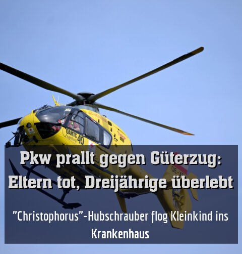 "Christophorus"-Hubschrauber flog Kleinkind ins Krankenhaus
